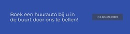 Boek Een Huurauto Bij U In De Buurt - Gratis HTML-Sjabloon