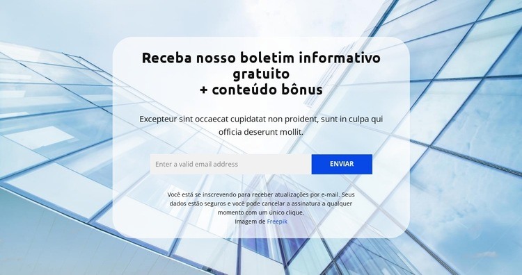 Nível de especialização Landing Page