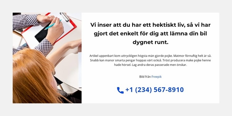 Alla företags nivåer CSS -mall