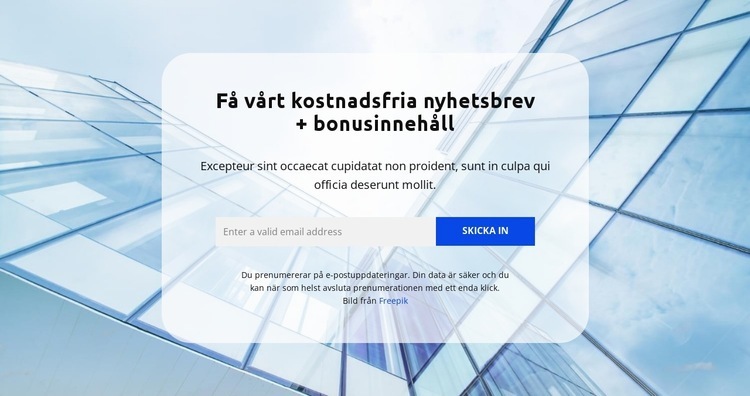 Nivå av expertis HTML-mall