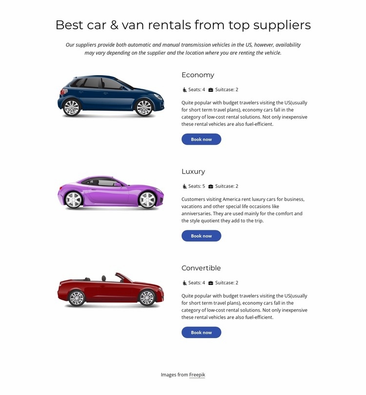 Best car Web Page Design