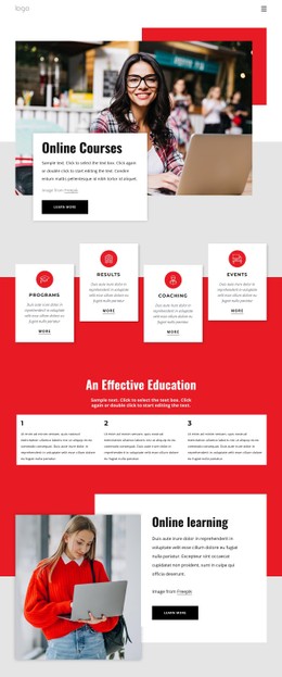 Online courses with certificates - CSS Template by Nicepage