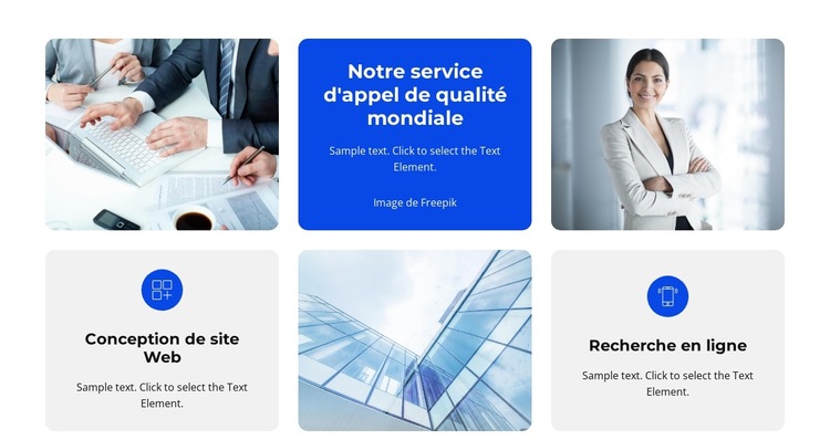 Le marché de l'assurance Modèle de site Web