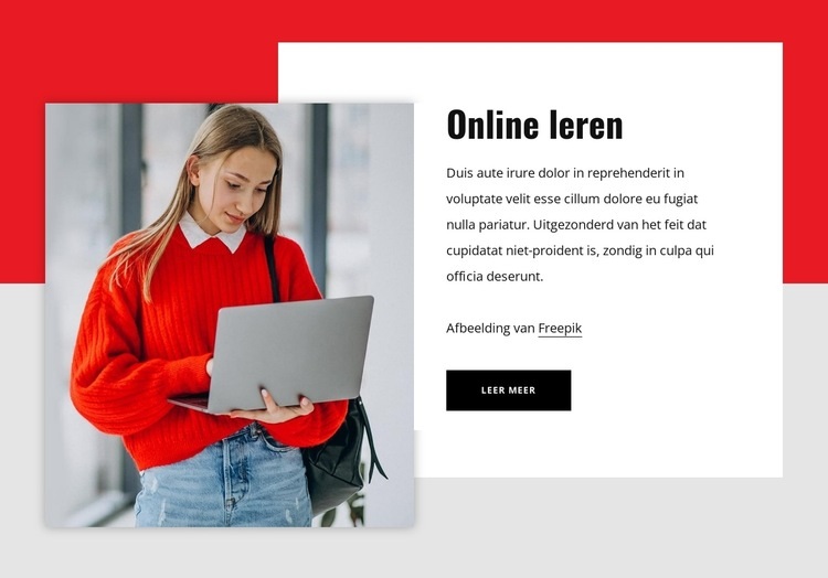 Gratis beginnen met leren HTML5-sjabloon