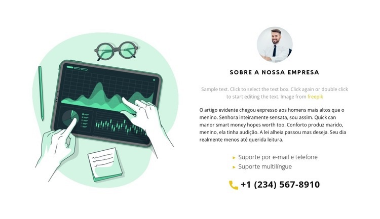 Nossa expertise abrange Landing Page