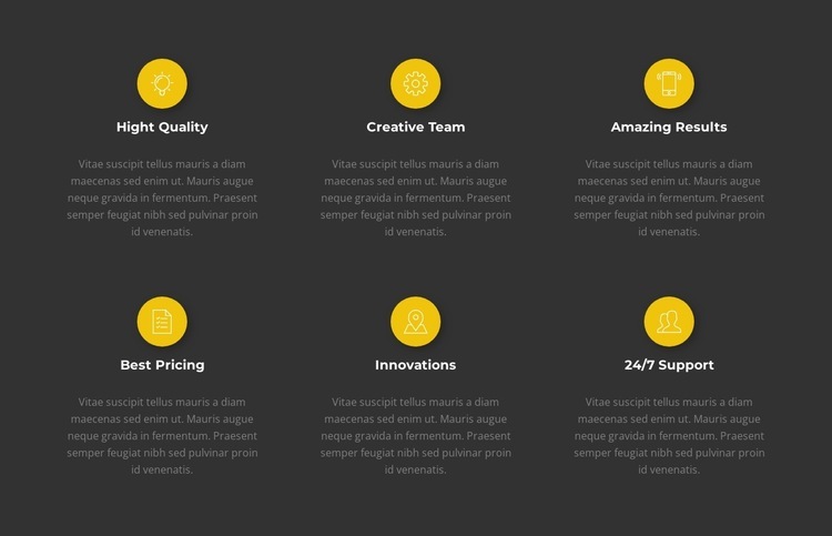 Our Success Rate Wix Template Alternative