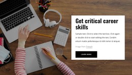 Page Website For Get Critical Career Skills