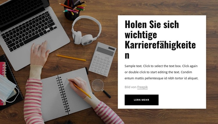 Holen Sie sich wichtige Karrierefähigkeiten HTML-Vorlage