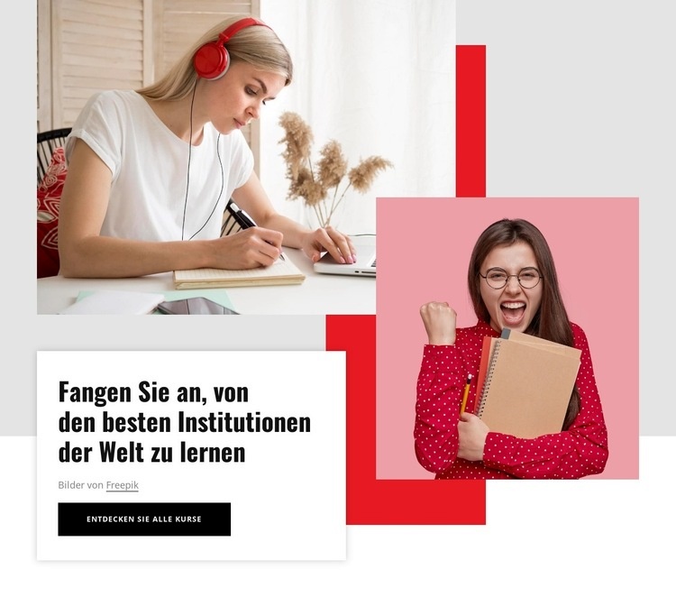 Bringen Sie Ihre Karriere voran HTML Website Builder