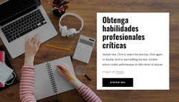 Obtenga Habilidades Profesionales Críticas - HTML Creator