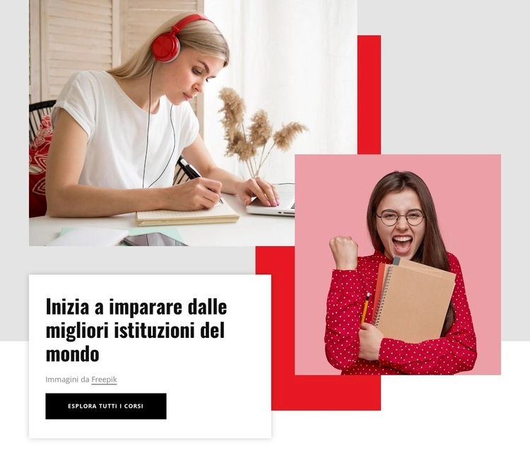 Fai avanzare la tua carriera Modelli di Website Builder