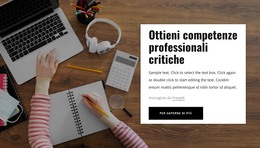 Ottieni Competenze Professionali Critiche - Miglior Modello HTML