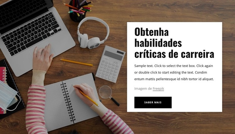 Obtenha habilidades críticas de carreira Construtor de sites HTML