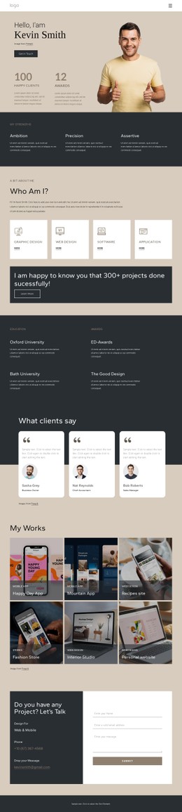 Profile CSS Templates | Nicepage