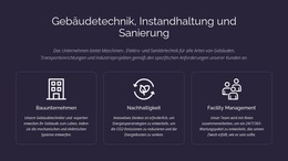 Haustechnik Und Instandhaltung - Kostenlose Website-Vorlage