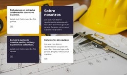 Cuadrícula Con Textos Sobre Fondo De Imagen Plantilla Responsiva Html5