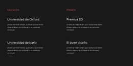 Impresionante Plantilla HTML5 Para Educación Y Premios