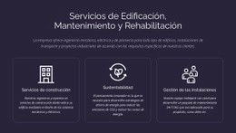 Servicios Y Mantenimiento De Edificios Plantilla De Una Página