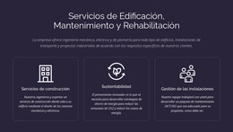 Servicios Y Mantenimiento De Edificios - Plantilla De Sitio Web Gratuita