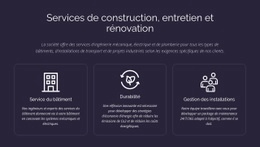 Services Et Entretien Du Bâtiment - Conception Réactive