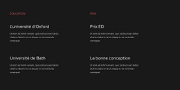 Conception De Site Web Pour Éducation Et Récompenses