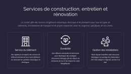 Services Et Entretien Du Bâtiment - HTML Creator