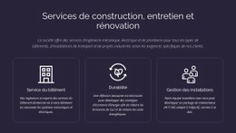 Services Et Entretien Du Bâtiment Tableau De Bord D'Administration
