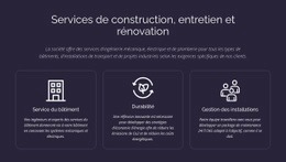 Services Et Entretien Du Bâtiment - Modèle De Maquette De Site Web