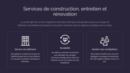 Services Et Entretien Du Bâtiment Modèle HTML5