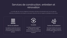 Services Et Entretien Du Bâtiment : Modèle De Site Web Simple