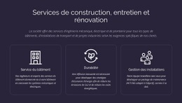 Services Et Entretien Du Bâtiment - Modèle Personnalisé D'Une Page