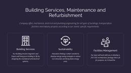 Building Services And Maintenance - Homepage Design