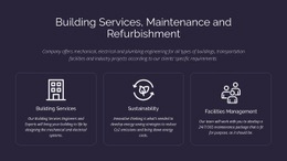 HTML Code For Building Services And Maintenance
