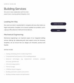 Texts and buttons - Html Code Example by Nicepage