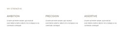Texts in grid repeater - Html Code Example by Nicepage