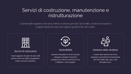 Servizi Di Costruzione E Manutenzione - Modello Di Mockup Del Sito Web