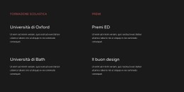 Istruzione E Premi Modello A Larghezza Intera