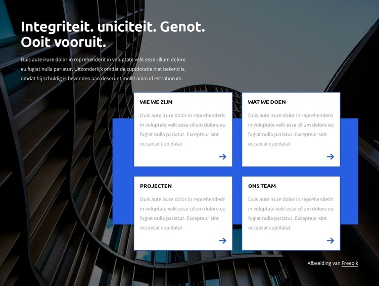 Integriteit en uniciteit Html Website Builder