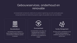 Gebouwservice En Onderhoud - Aangepaste Sjabloon Voor Één Pagina