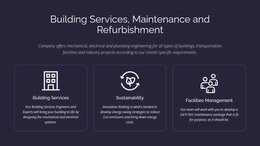 Building Services And Maintenance - Custom One Page Template