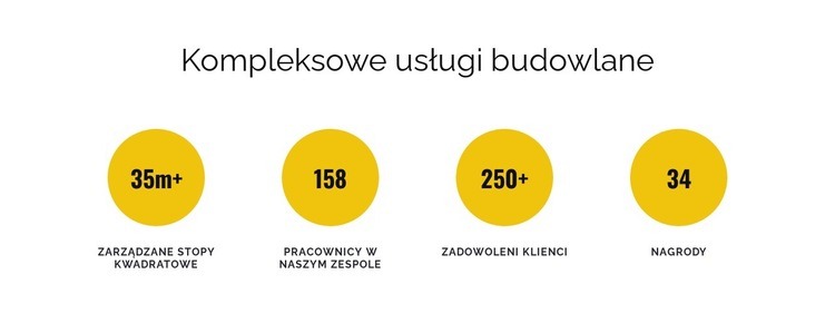 Kompleksowe usługi budowlane Makieta strony internetowej