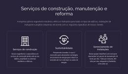 Serviços De Construção E Manutenção - HTML Creator