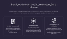 Serviços De Construção E Manutenção – Design Responsivo