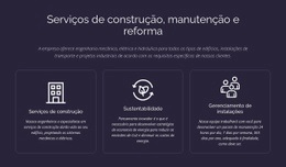 Serviços De Construção E Manutenção - Melhor Página De Destino