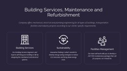 Byggnadstjänster Och Underhåll - HTML Creator