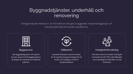 Webbdesign För Byggnadstjänster Och Underhåll