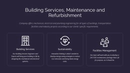 Premium Web Page Design For Building Services And Maintenance