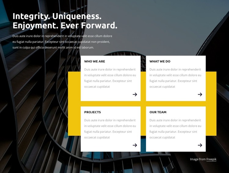 Integrity and uniqueness WordPress Theme
