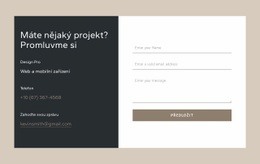 Kontaktní Formulář V Buňce Mřížky – Stažení Šablony Webu