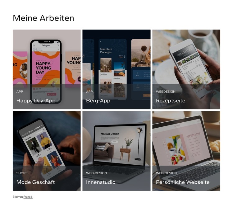 Mein Design-Portfolio HTML-Vorlage